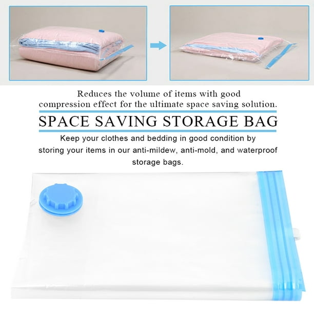 12 Large Travel Reusable Vacume Storage Bags 50*70cm 60*80cm Great Space Saver